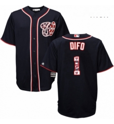 Mens Majestic Washington Nationals 1 Wilmer Difo Authentic Navy Blue Team Logo Fashion Cool Base MLB Jersey Mens Majestic Washington Nationals 1 Wilmer Difo Authentic Navy Blue Team Logo Fashion Cool Base MLB Jersey