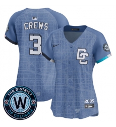 Women Washington Nationals 3 Dylan Crews Blue 2025 City Connect Limited Stitched Baseball Jersey Women Washington Nationals 3 Dylan Crews Blue 2025 City Connect Limited Stitched Baseball Jersey