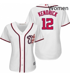 Womens Majestic Washington Nationals 12 Howie Kendrick Replica White Home Cool Base MLB Jersey Womens Majestic Washington Nationals 12 Howie Kendrick Replica White Home Cool Base MLB Jersey