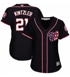 Womens Majestic Washington Nationals 21 Brandon Kintzler Replica Navy Blue Alternate 2 Cool Base MLB Jersey Womens Majestic Washington Nationals 21 Brandon Kintzler Replica Navy Blue Alternate 2 Cool Base MLB Jersey