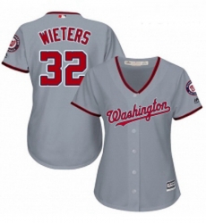 Womens Majestic Washington Nationals 32 Matt Wieters Replica Grey Road Cool Base MLB Jersey Womens Majestic Washington Nationals 32 Matt Wieters Replica Grey Road Cool Base MLB Jersey