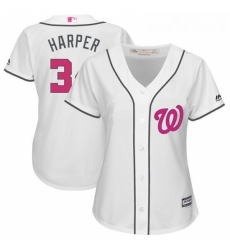 Womens Majestic Washington Nationals 34 Bryce Harper Replica White Mothers Day Cool Base MLB Jersey Womens Majestic Washington Nationals 34 Bryce Harper Replica White Mothers Day Cool Base MLB Jersey