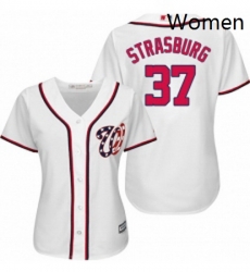 Womens Majestic Washington Nationals 37 Stephen Strasburg Authentic White MLB Jersey Womens Majestic Washington Nationals 37 Stephen Strasburg Authentic White MLB Jersey