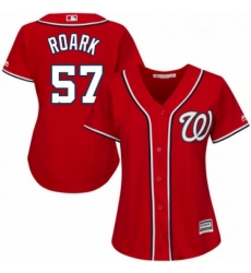 Womens Majestic Washington Nationals 57 Tanner Roark Replica Red Alternate 1 Cool Base MLB Jersey Womens Majestic Washington Nationals 57 Tanner Roark Replica Red Alternate 1 Cool Base MLB Jersey