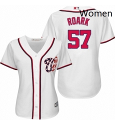 Womens Majestic Washington Nationals 57 Tanner Roark Replica White Home Cool Base MLB Jersey Womens Majestic Washington Nationals 57 Tanner Roark Replica White Home Cool Base MLB Jersey