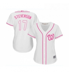 Womens Washington Nationals 17 Andrew Stevenson Replica White Fashion Cool Base Baseball Jersey Womens Washington Nationals 17 Andrew Stevenson Replica White Fashion Cool Base Baseball Jersey