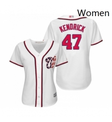 Womens Washington Nationals 47 Howie Kendrick Replica White Home Cool Base Baseball Jersey Womens Washington Nationals 47 Howie Kendrick Replica White Home Cool Base Baseball Jersey
