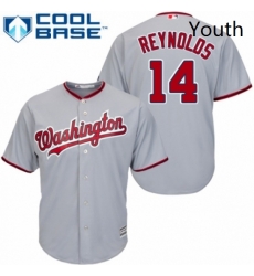 Youth Majestic Washington Nationals 14 Mark Reynolds Authentic Grey Road Cool Base MLB Jersey Youth Majestic Washington Nationals 14 Mark Reynolds Authentic Grey Road Cool Base MLB Jersey