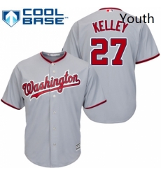 Youth Majestic Washington Nationals 27 Shawn Kelley Authentic Grey Road Cool Base MLB Jersey Youth Majestic Washington Nationals 27 Shawn Kelley Authentic Grey Road Cool Base MLB Jersey