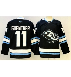 Men Utah Mammoth 11 Dylan Guenther Navy 2025 With C Patch Stitched Jersey