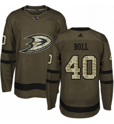 Mens Adidas Anaheim Ducks 40 Jared Boll Authentic Green Salute to Service NHL Jersey Mens Adidas Anaheim Ducks 40 Jared Boll Authentic Green Salute to Service NHL Jersey