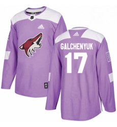 Mens Adidas Arizona Coyotes 17 Alex Galchenyuk Purple Authentic Fights Cancer Stitched NHL Jersey Mens Adidas Arizona Coyotes 17 Alex Galchenyuk Purple Authentic Fights Cancer Stitched NHL Jersey