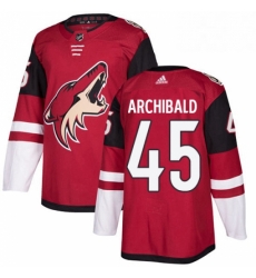 Youth Adidas Arizona Coyotes 45 Josh Archibald Authentic Burgundy Red Home NHL Jerse Youth Adidas Arizona Coyotes 45 Josh Archibald Authentic Burgundy Red Home NHL Jerse