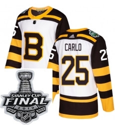 Mens Adidas Boston Bruins 25 Brandon Carlo Authentic White 2019 Winter Classic NHL Jersey Mens Adidas Boston Bruins 25 Brandon Carlo Authentic White 2019 Winter Classic NHL Jersey