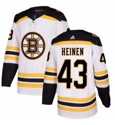Womens Adidas Boston Bruins 43 Danton Heinen Authentic White Away NHL Jersey Womens Adidas Boston Bruins 43 Danton Heinen Authentic White Away NHL Jersey