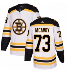 Womens Adidas Boston Bruins 73 Charlie McAvoy Authentic White Away NHL Jersey Womens Adidas Boston Bruins 73 Charlie McAvoy Authentic White Away NHL Jersey