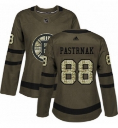 Womens Adidas Boston Bruins 88 David Pastrnak Authentic Green Salute to Service NHL Jersey Womens Adidas Boston Bruins 88 David Pastrnak Authentic Green Salute to Service NHL Jersey