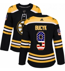 Womens Adidas Boston Bruins 9 Johnny Bucyk Authentic Black USA Flag Fashion NHL Jersey Womens Adidas Boston Bruins 9 Johnny Bucyk Authentic Black USA Flag Fashion NHL Jersey