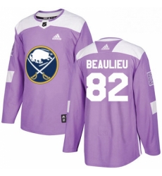 Mens Adidas Buffalo Sabres 82 Nathan Beaulieu Authentic Purple Fights Cancer Practice NHL Jersey Mens Adidas Buffalo Sabres 82 Nathan Beaulieu Authentic Purple Fights Cancer Practice NHL Jersey