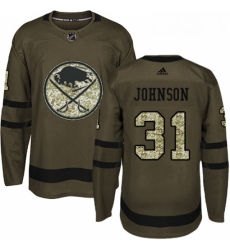 Youth Adidas Buffalo Sabres 31 Chad Johnson Premier Green Salute to Service NHL Jersey Youth Adidas Buffalo Sabres 31 Chad Johnson Premier Green Salute to Service NHL Jersey