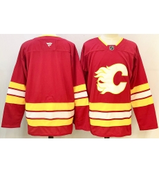 Men Calgary Flames Blank Red 2024 25 Stitched Hockey Jersey