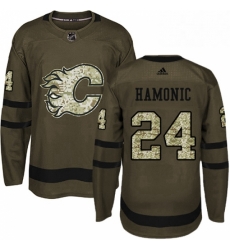 Mens Adidas Calgary Flames 24 Travis Hamonic Authentic Green Salute to Service NHL Jersey Mens Adidas Calgary Flames 24 Travis Hamonic Authentic Green Salute to Service NHL Jersey