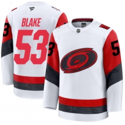 Men Carolina Hurricanes Jackson Blake #53 Fanatics Away White Jersey