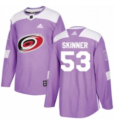 Mens Adidas Carolina Hurricanes 53 Jeff Skinner Authentic Purple Fights Cancer Practice NHL Jersey Mens Adidas Carolina Hurricanes 53 Jeff Skinner Authentic Purple Fights Cancer Practice NHL Jersey