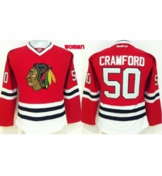 Women NHL Chicago Blackhawks 50 Corey Crawford red Jersey Women NHL Chicago Blackhawks 50 Corey Crawford red Jersey
