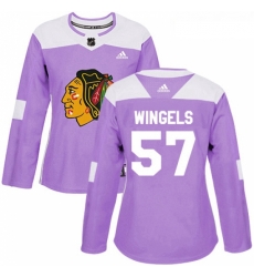 Womens Adidas Chicago Blackhawks 57 Tommy Wingels Authentic Purple Fights Cancer Practice NHL Jersey Womens Adidas Chicago Blackhawks 57 Tommy Wingels Authentic Purple Fights Cancer Practice NHL Jersey