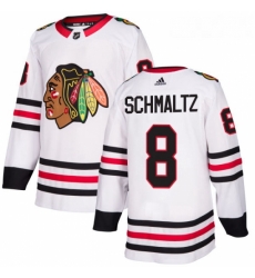 Womens Adidas Chicago Blackhawks 8 Nick Schmaltz Authentic White Away NHL Jersey Womens Adidas Chicago Blackhawks 8 Nick Schmaltz Authentic White Away NHL Jersey