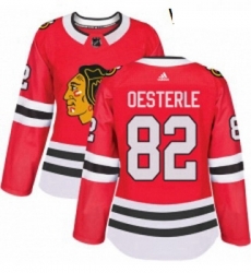Womens Adidas Chicago Blackhawks 82 Jordan Oesterle Authentic Red Home NHL Jersey Womens Adidas Chicago Blackhawks 82 Jordan Oesterle Authentic Red Home NHL Jersey
