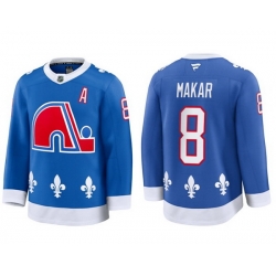 Men Colorado Avalanche 8 Cale Makar Blue Fanatics Blue 2024 25 Home Stitched Jersey