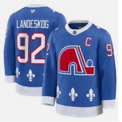 Men NHL Colorado Avalanche Gabriel Landeskog #92 Fanatics 2025 Blue Alternate Stitched Jersey