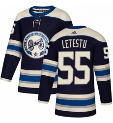 Mens Adidas Columbus Blue Jackets 55 Mark Letestu Authentic Navy Blue Alternate NHL Jersey Mens Adidas Columbus Blue Jackets 55 Mark Letestu Authentic Navy Blue Alternate NHL Jersey