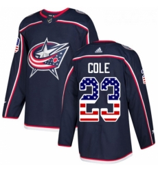 Youth Adidas Columbus Blue Jackets 23 Ian Cole Authentic Navy Blue USA Flag Fashion NHL Jersey Youth Adidas Columbus Blue Jackets 23 Ian Cole Authentic Navy Blue USA Flag Fashion NHL Jersey
