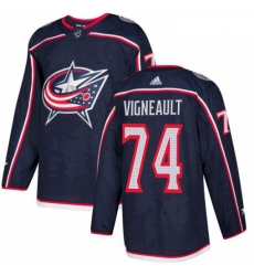 Youth Adidas Columbus Blue Jackets 74 Sam Vigneault Premier Navy Blue Home NHL Jersey Youth Adidas Columbus Blue Jackets 74 Sam Vigneault Premier Navy Blue Home NHL Jersey