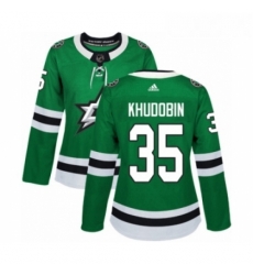 Womens Adidas Dallas Stars 35 Anton Khudobin Premier Green Home NHL Jersey Womens Adidas Dallas Stars 35 Anton Khudobin Premier Green Home NHL Jersey
