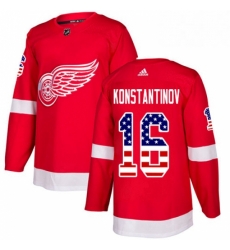 Mens Adidas Detroit Red Wings 16 Vladimir Konstantinov Authentic Red USA Flag Fashion NHL Jersey Mens Adidas Detroit Red Wings 16 Vladimir Konstantinov Authentic Red USA Flag Fashion NHL Jersey
