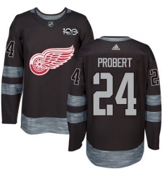 Red Wings #24 Bob Probert Black 1917 2017 100th Anniversary Stitched NHL Jersey Red Wings #24 Bob Probert Black 1917 2017 100th Anniversary Stitched NHL Jersey