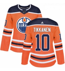 Womens Adidas Edmonton Oilers 10 Esa Tikkanen Authentic Orange Home NHL Jersey Womens Adidas Edmonton Oilers 10 Esa Tikkanen Authentic Orange Home NHL Jersey