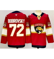 Men Florida Panthers 72 Sergei Bobrovsky Red 2024 25 Home Stitched Hockey Jersey Men Florida Panthers 72 Sergei Bobrovsky Red 2024 25 Home Stitched Hockey Jersey