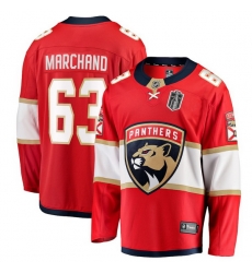 Men Florida Panthers Brad Marchand Fanatics Red 2025 Stanley Cup Final Home Breakaway Player Jersey