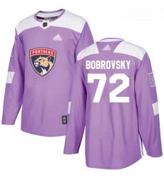Panthers #72 Sergei Bobrovsky Purple Authentic Fights Cancer Stitched Hockey Jersey Panthers #72 Sergei Bobrovsky Purple Authentic Fights Cancer Stitched Hockey Jersey