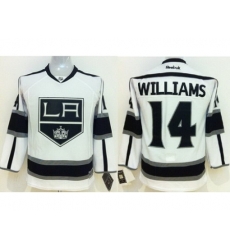 Kids Los Angeles Kings 14 Justin Williams White NHL Hockey Jerseys Kids Los Angeles Kings 14 Justin Williams White NHL Hockey Jerseys