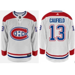 Men Montreal Canadiens #13 Cole Caufield Breakaway Away Jersey