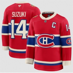 Men Montreal Canadiens  14 Nick Suzuki Red 2026 Stitched Jersey