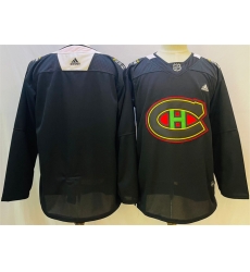 Men Montreal Canadiens Blank 2022 Black Warm Up History Night Stitched Jersey Men Montreal Canadiens Blank 2022 Black Warm Up History Night Stitched Jersey