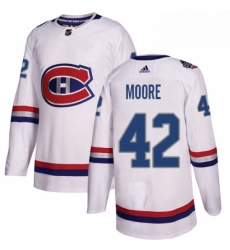 Mens Adidas Montreal Canadiens 42 Dominic Moore Authentic White 2017 100 Classic NHL Jersey Mens Adidas Montreal Canadiens 42 Dominic Moore Authentic White 2017 100 Classic NHL Jersey