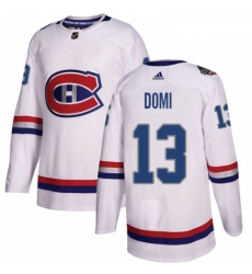 Youth Adidas Montreal Canadiens 13 Max Domi Authentic White 2017 100 Classic NHL Jersey Youth Adidas Montreal Canadiens 13 Max Domi Authentic White 2017 100 Classic NHL Jersey